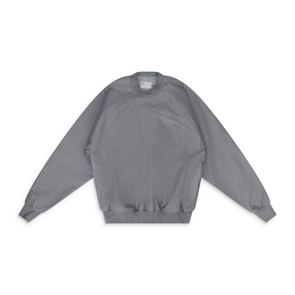 Grey Water-Proof Woven Raglan Top