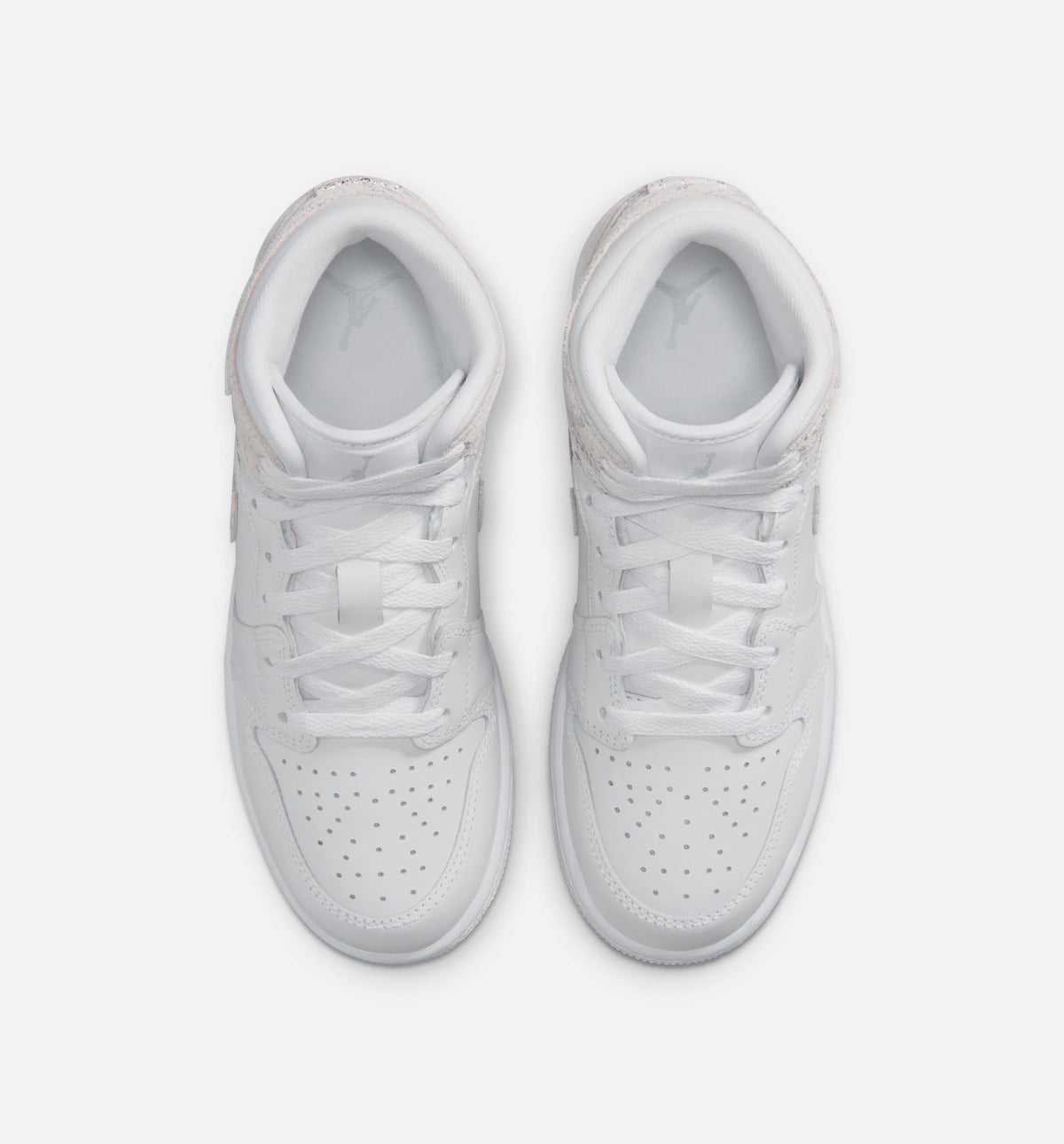 Air Jordan 1 Mid SE GS Sneakers | White/Field Silver