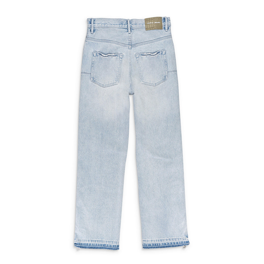 FULL SIDE ZIP LIGHT Indigo SKINNY JEANS