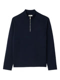 SANDRO wool sweater with zipped collar