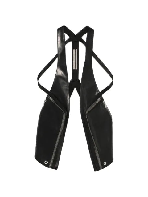 Rick Owens Temple Bauhaus leather vest