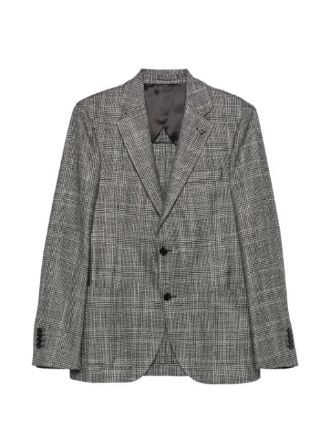 Lardini Iconic Prince of Wales buttoned blazer