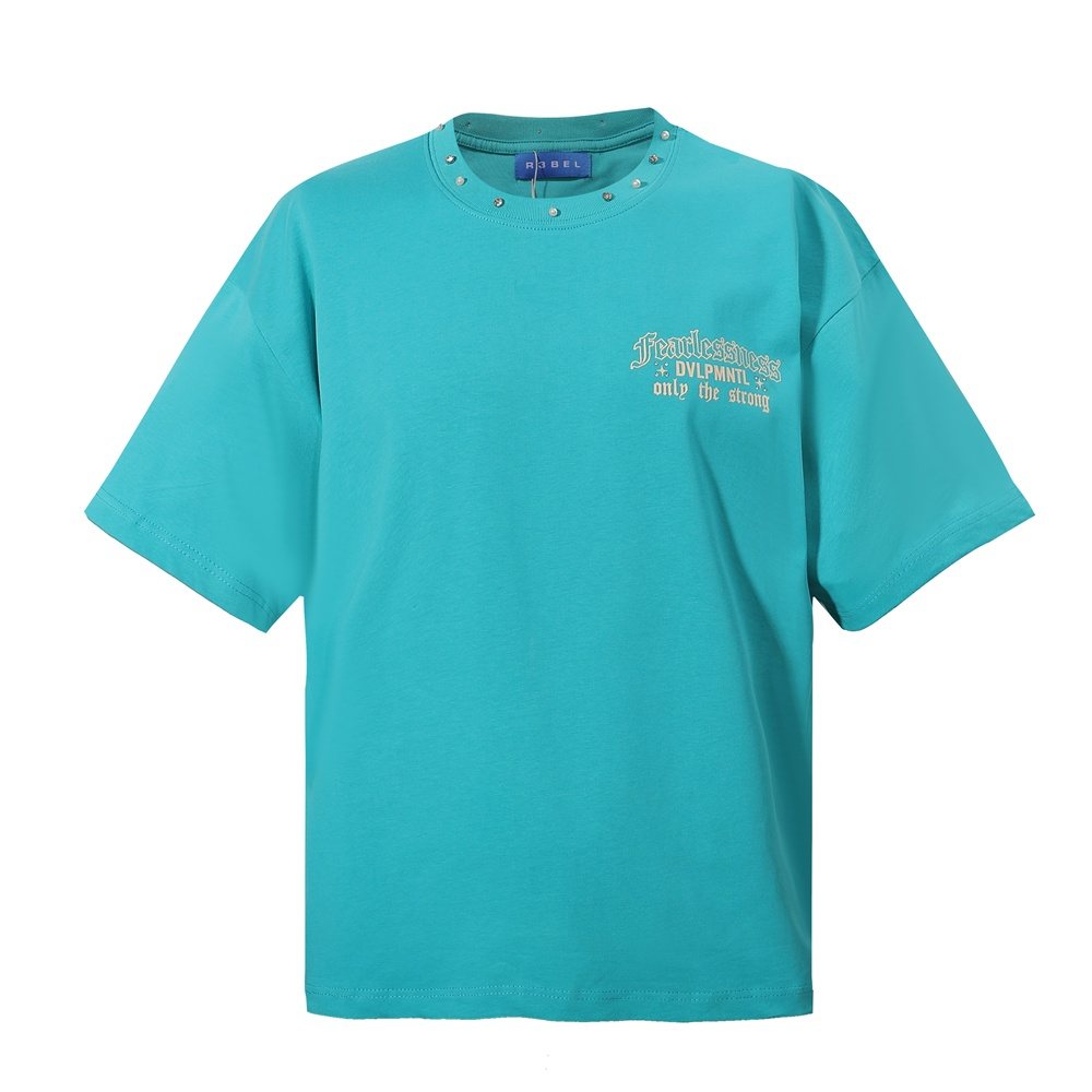 R3BEL Only The Strong Turquoise Graphic T-Shirt