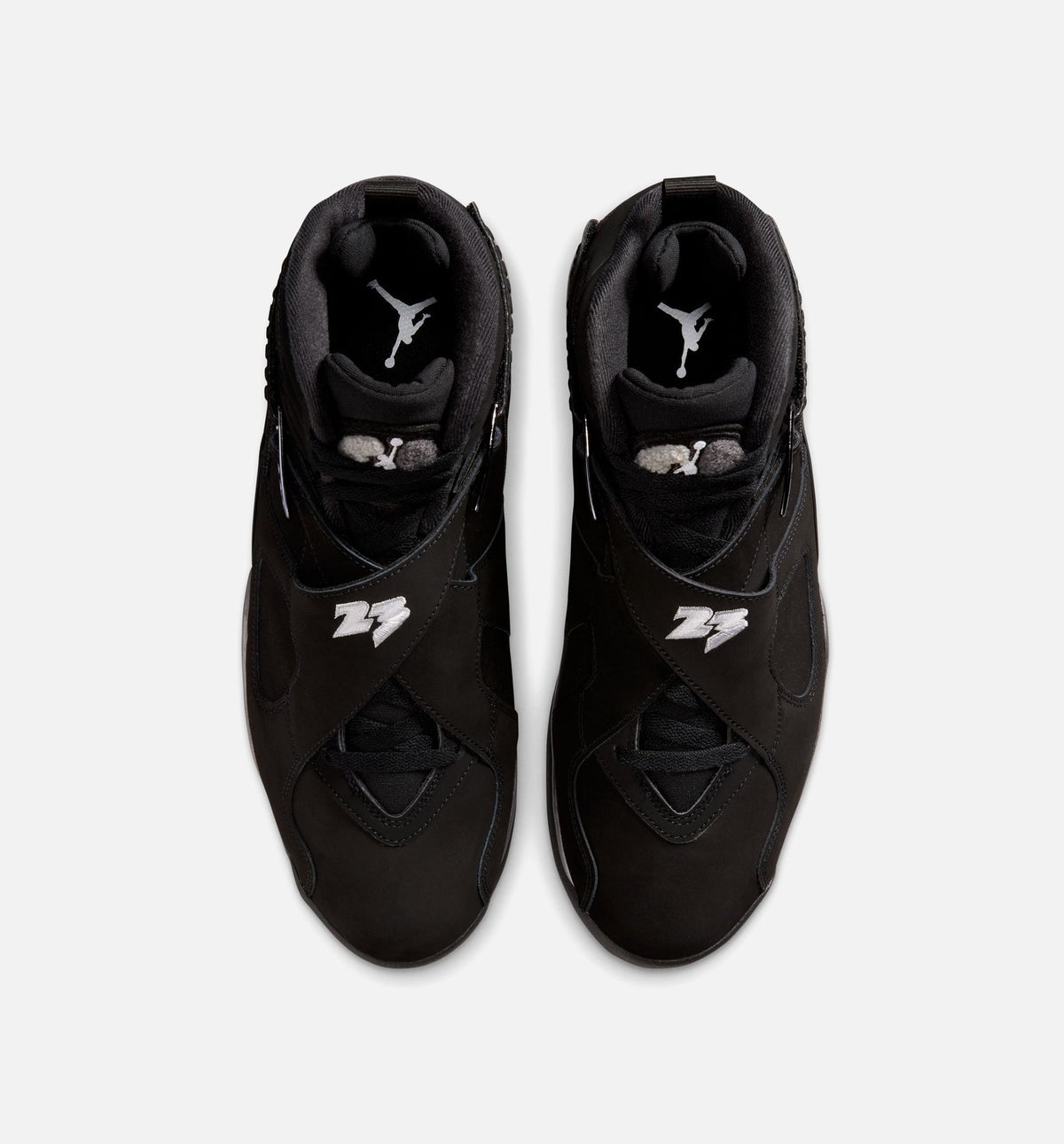 Air Jordan 8 Retro Chrome Black and Light Graphite Men's Lifestyle Shoe