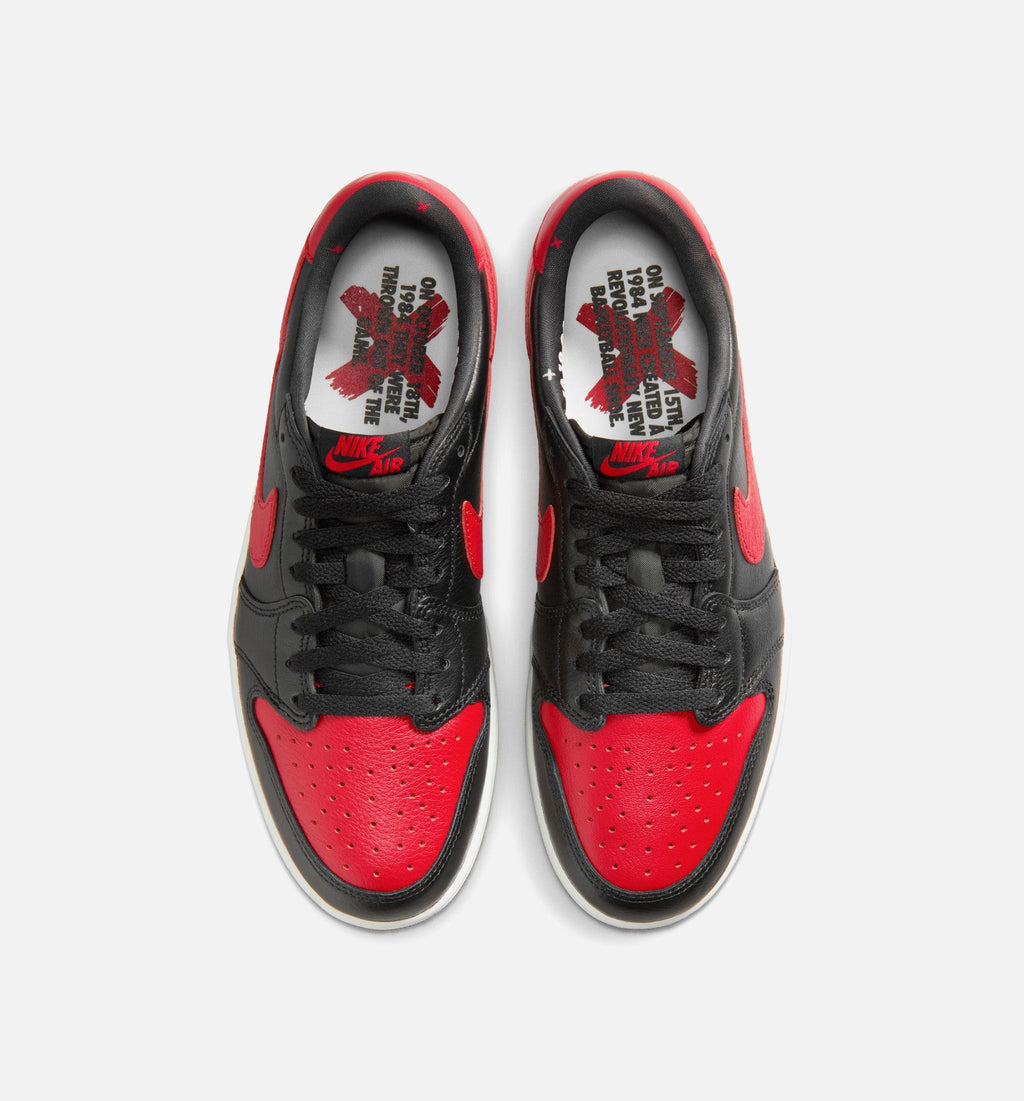 Air Jordan 1 Retro Low OG Banned Men's Lifestyle Shoes - Black/Varsity Red/Summit White