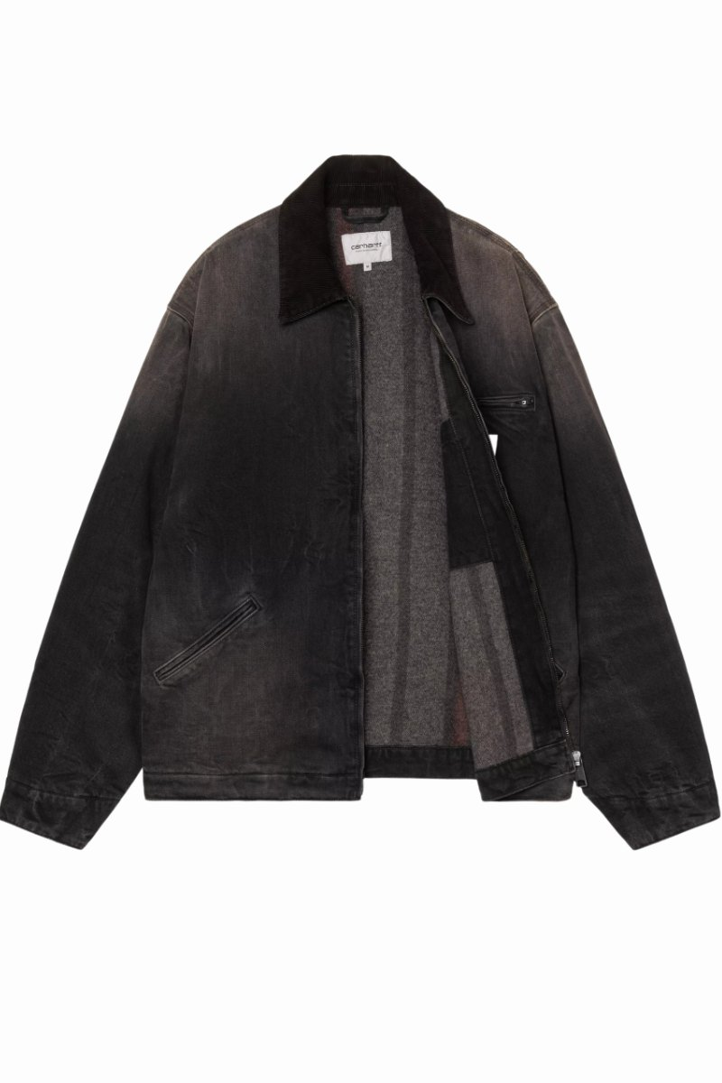 CARHARTT WIP OG DETROIT JACKET Black / Black Tobacco Used