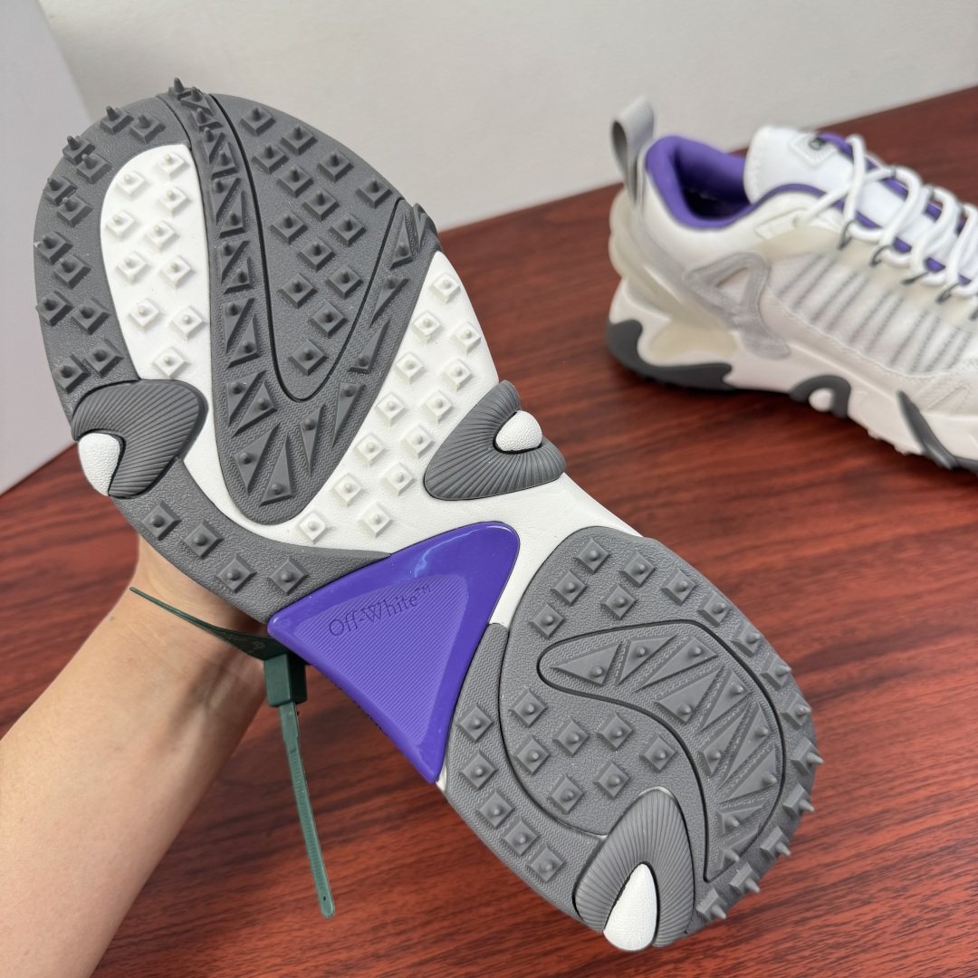 Off-White ODSY-1000 White Purple Sneakers