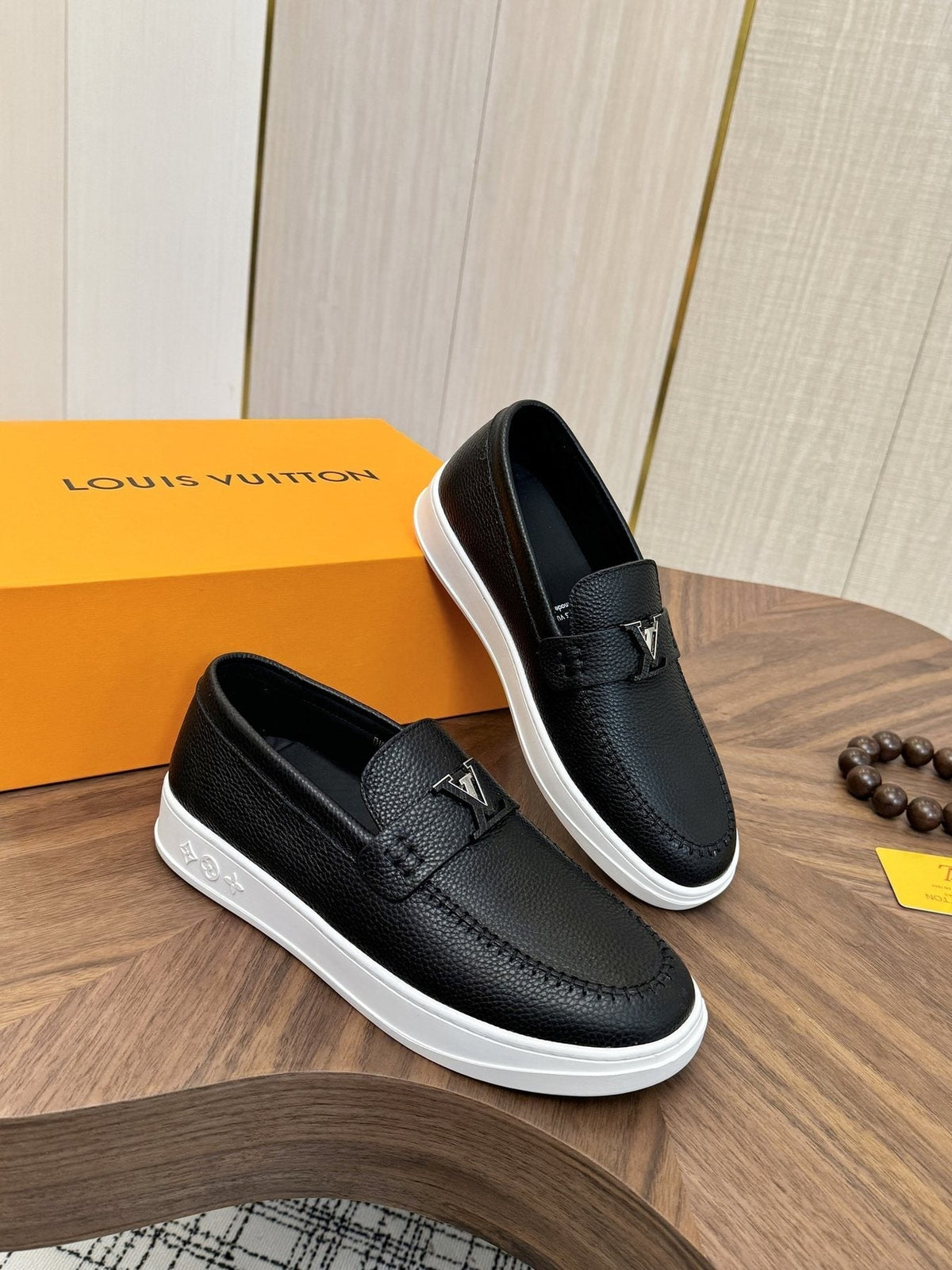 Louis Vuitton Logo Strap Slip-On Shoes