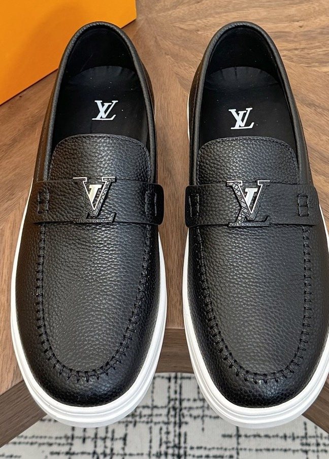 Louis Vuitton Logo Strap Slip-On Shoes