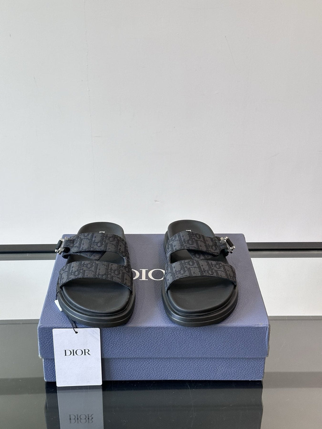 Dior Men's Two-Strap Slide Sandals