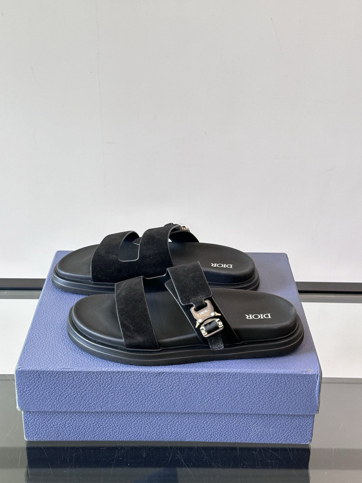 Dior Men's Two-Strap Slide Sandals